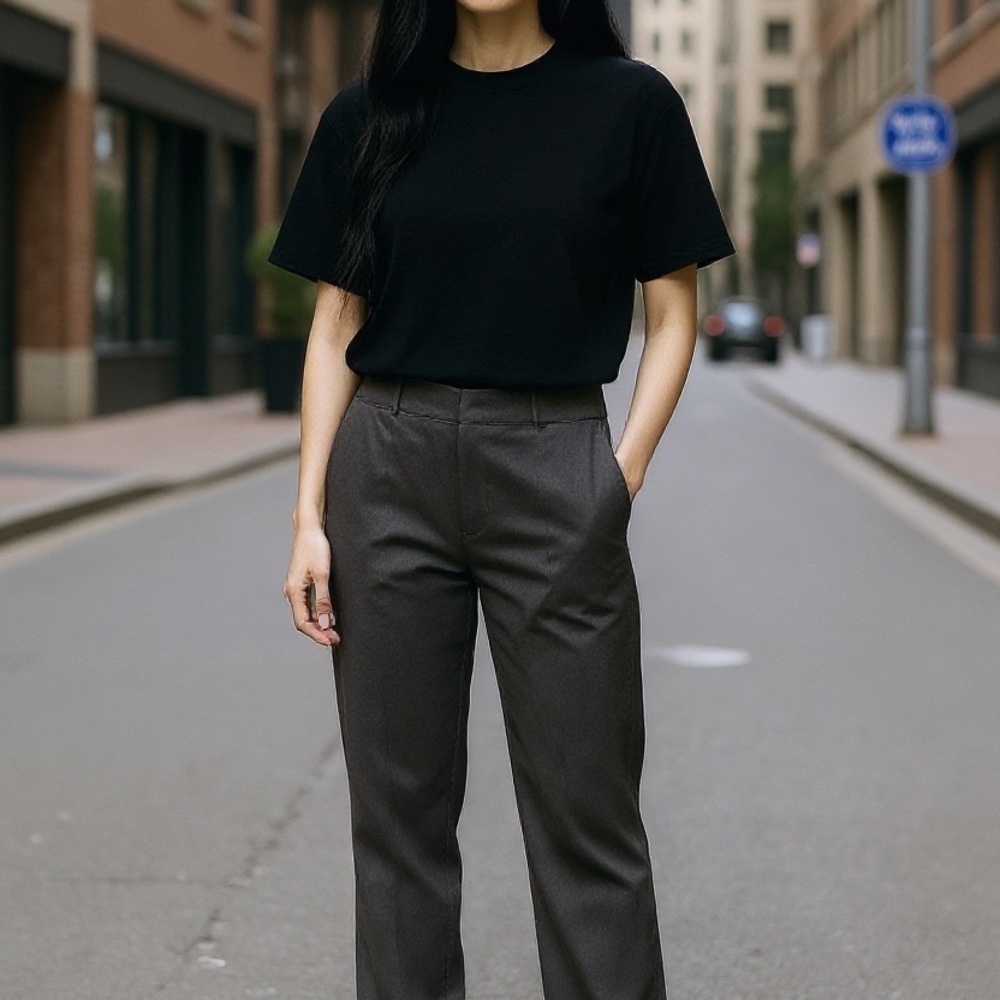 Sophisticated Gray Women's Trousers